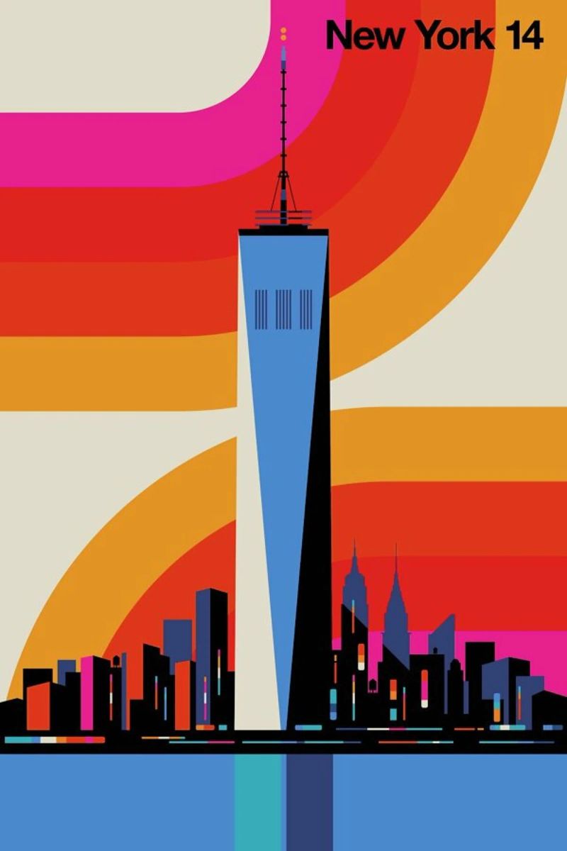 New York 14 poster by Bo Lundberg