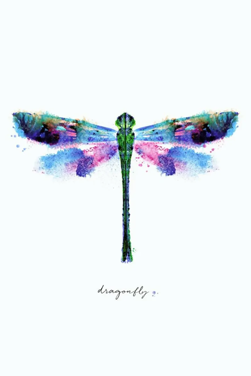 Ink Dragonfly Iridescent II pellicola backlit da Flora & Fauna