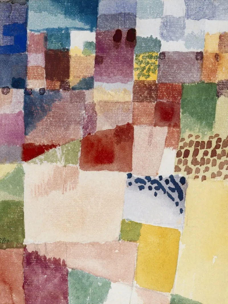 Klee Motif Hammamet Impresión Geométrica Abstracta hahnemühle de NorwesClub