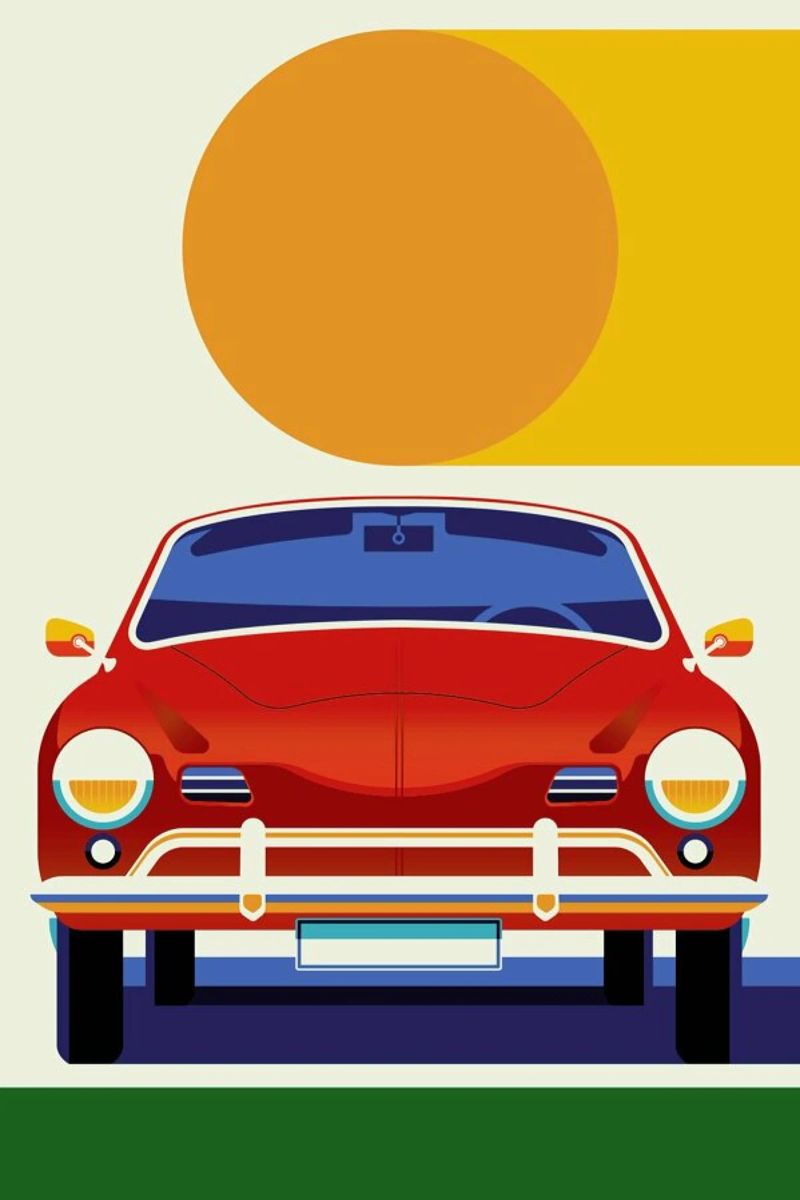 Karmann Ghia poster de Bo Lundberg