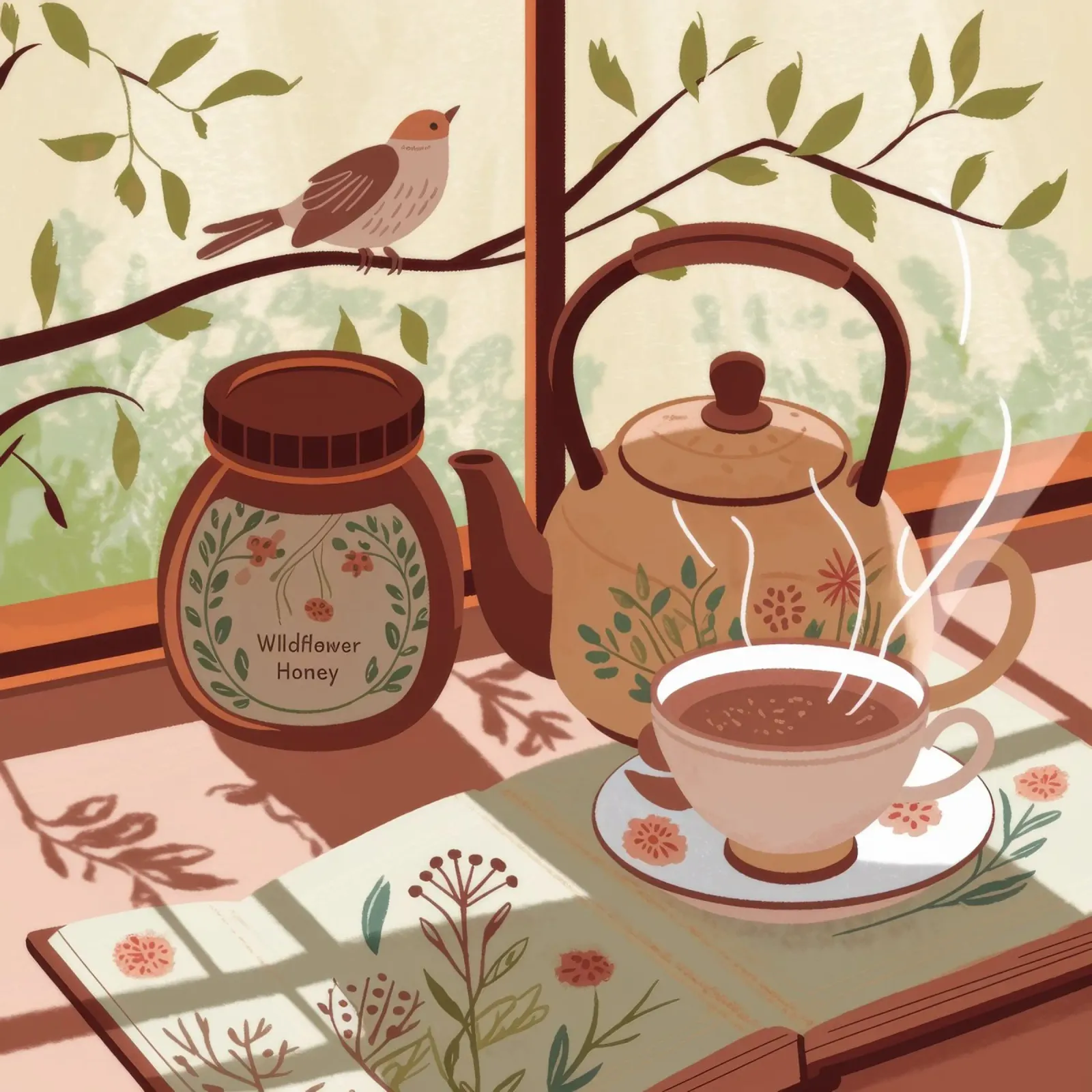 Tea Time Serenity pellicola backlit da Fine Sanctuary