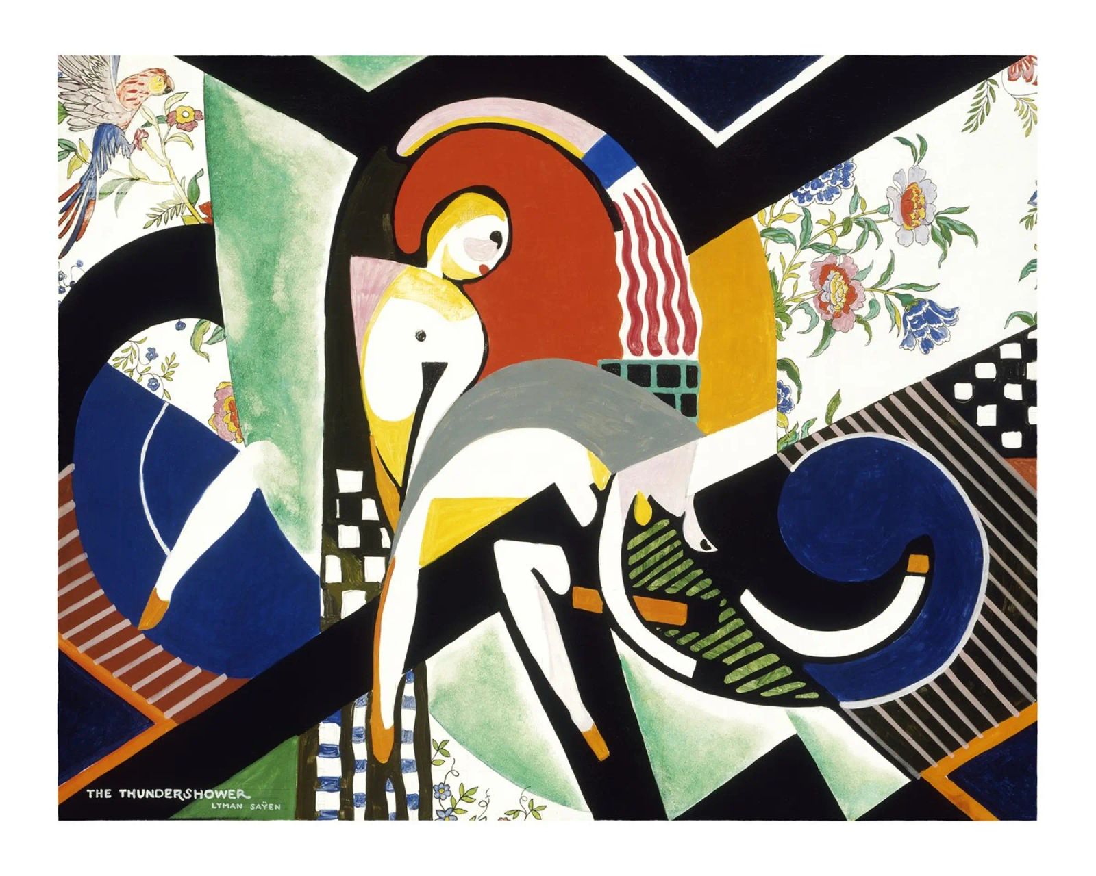 Stuart Davis Thundershower American Modernist Print poster by NorwesClub