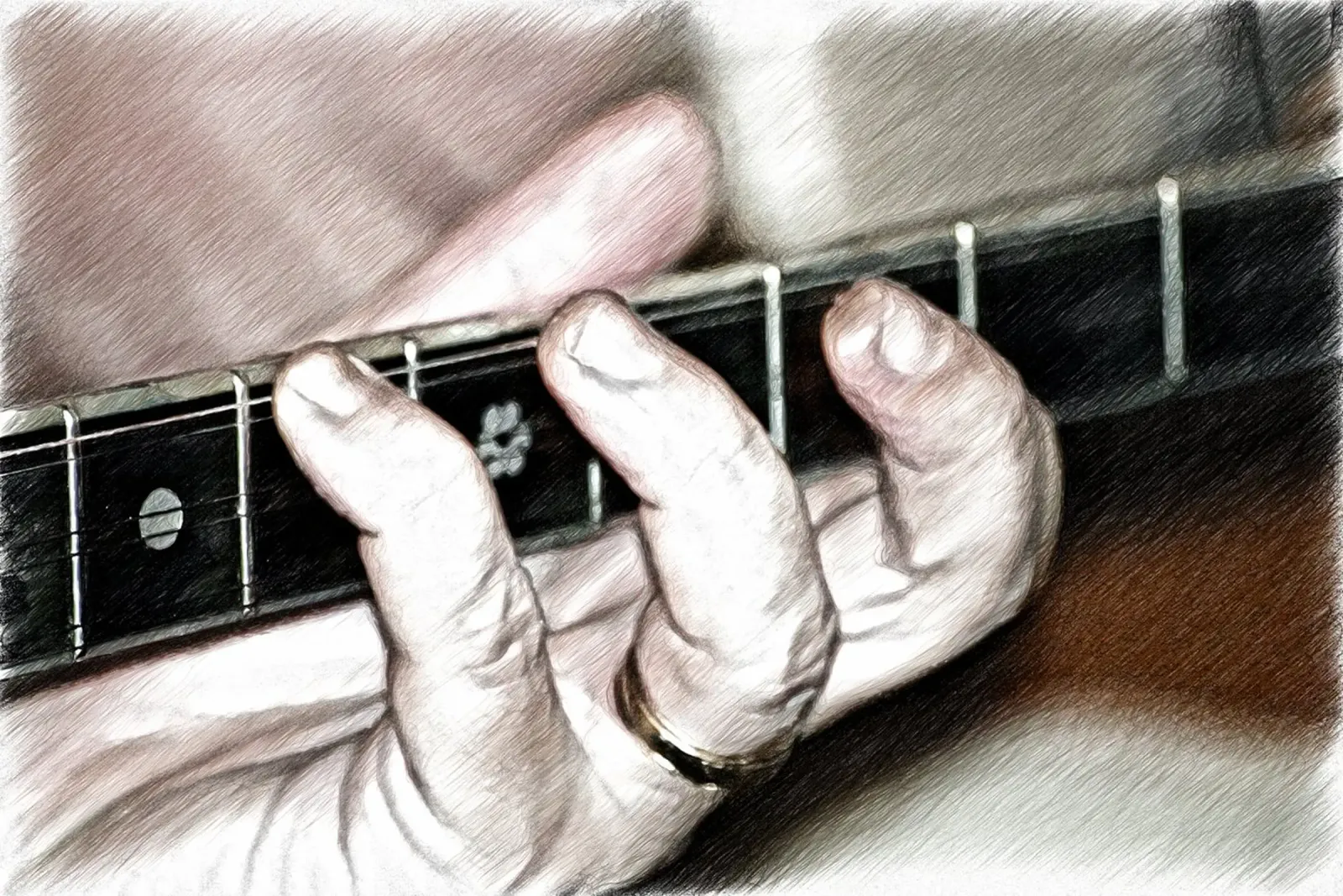 Bouzouki poster con telaio in alluminio da Massimo Frascogna