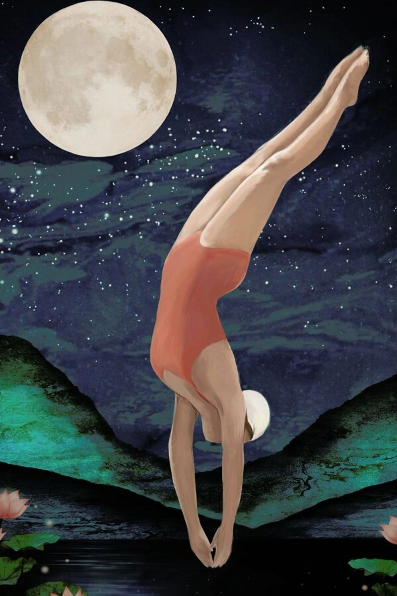 Dive Poster von Laura Graves