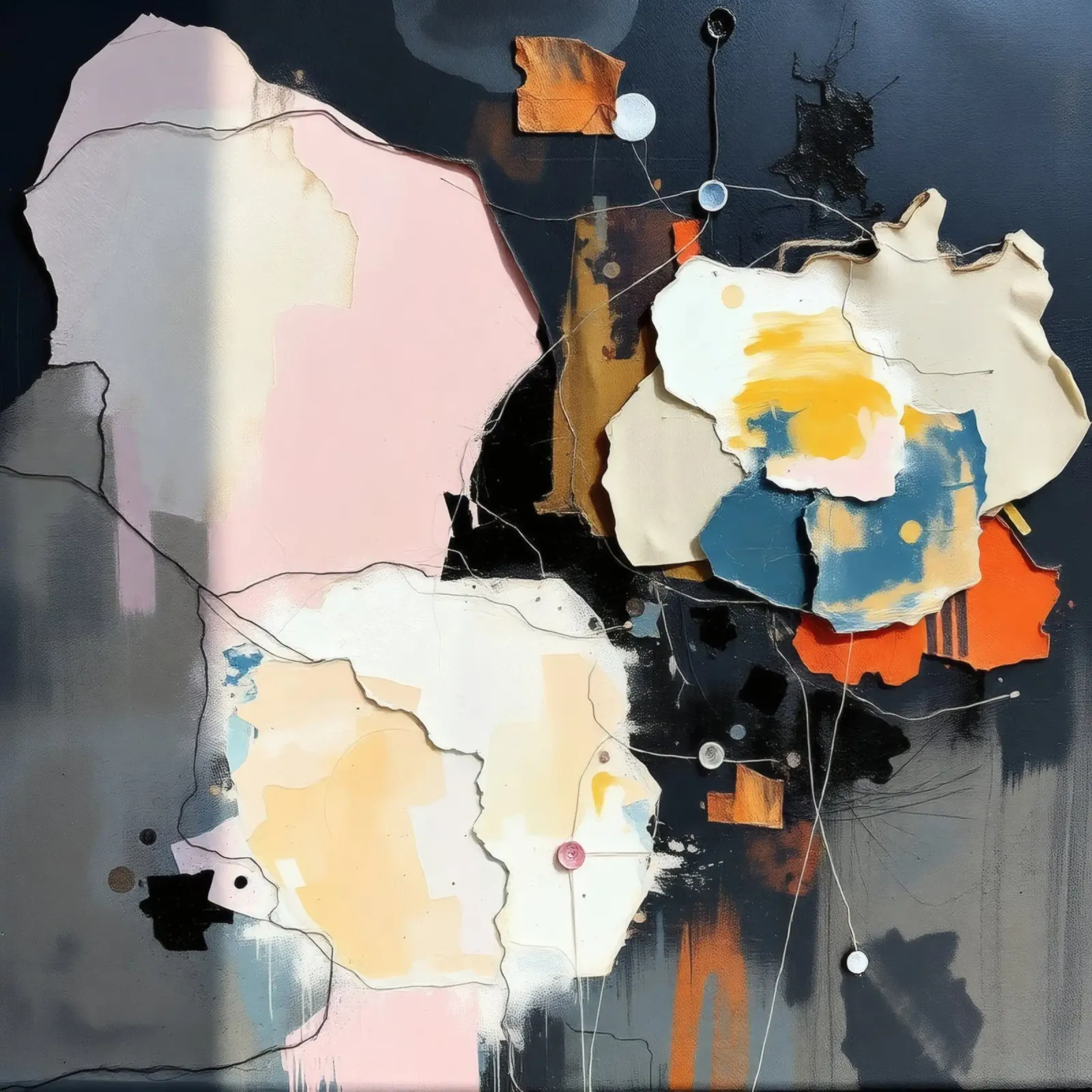 Composizione artistica astratta con texture stratificate plexiglass da DesignDoodle