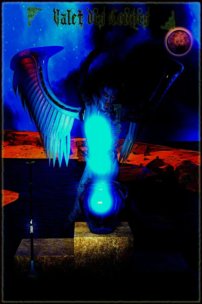 Bélial - De bekerspeler uit de Witcher Parks Tarot poster met kunststof frame van the-witcher