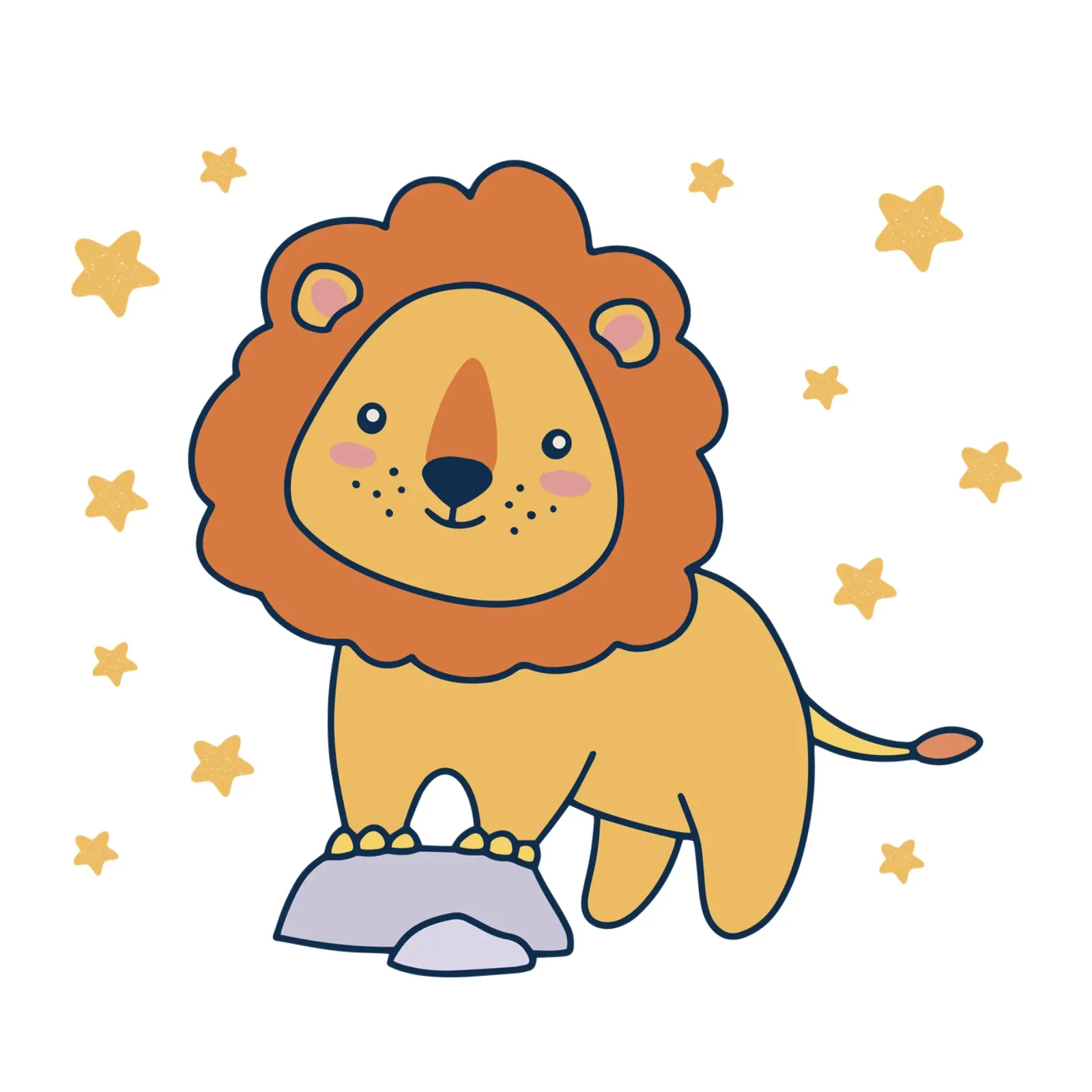 Il bambino Leon poster con telaio in alluminio da 🐹 BABY ART PRINTS