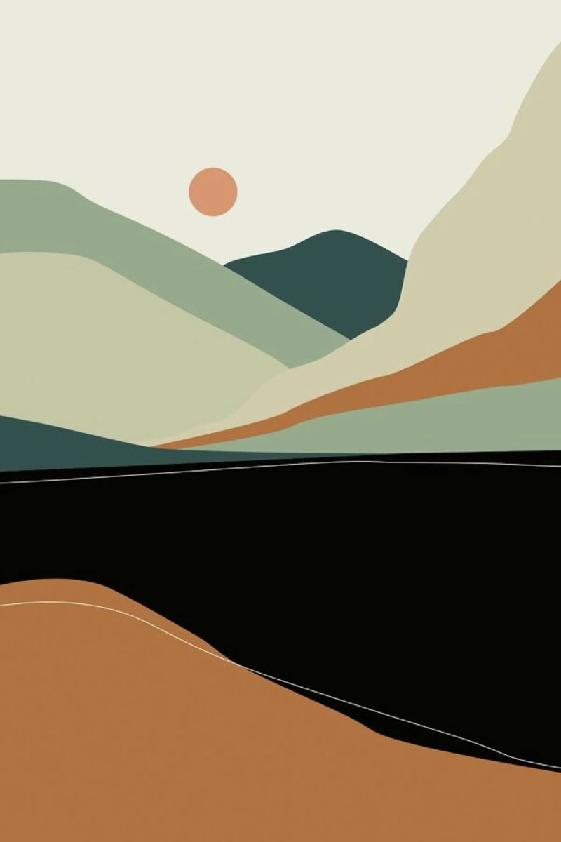 Gebirgssee poster by XOXO Arte