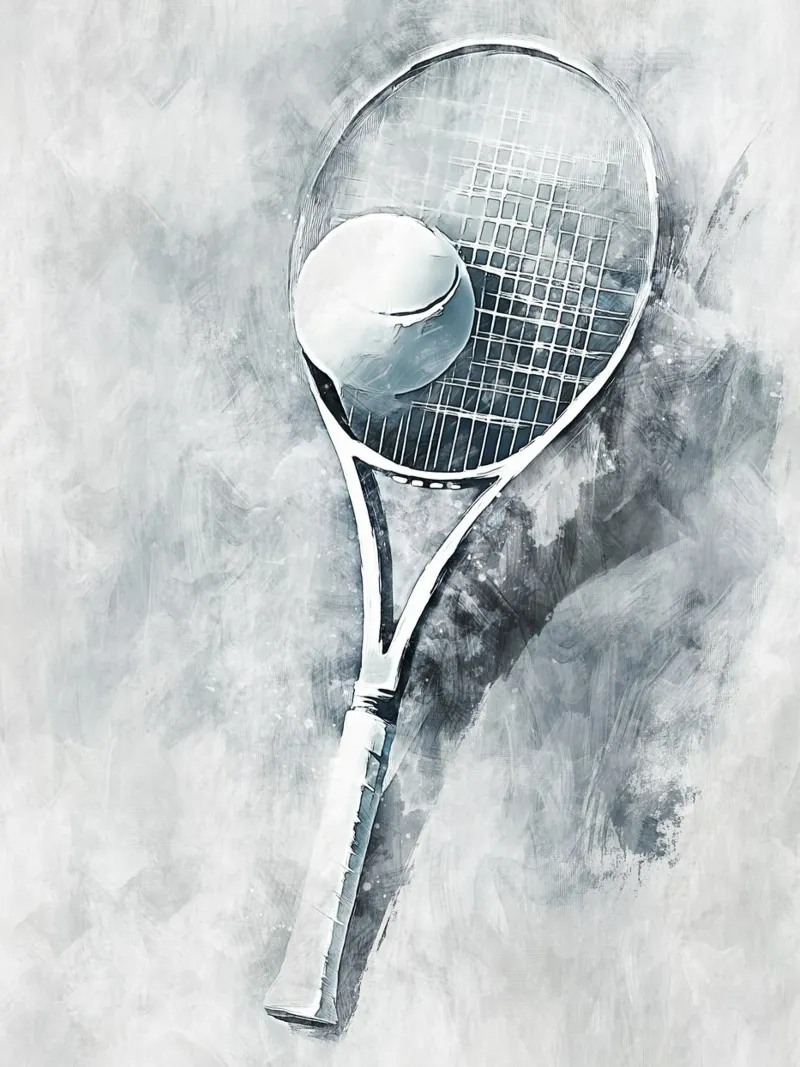 Tennis Ball/Racket art pellicola backlit da Mateo