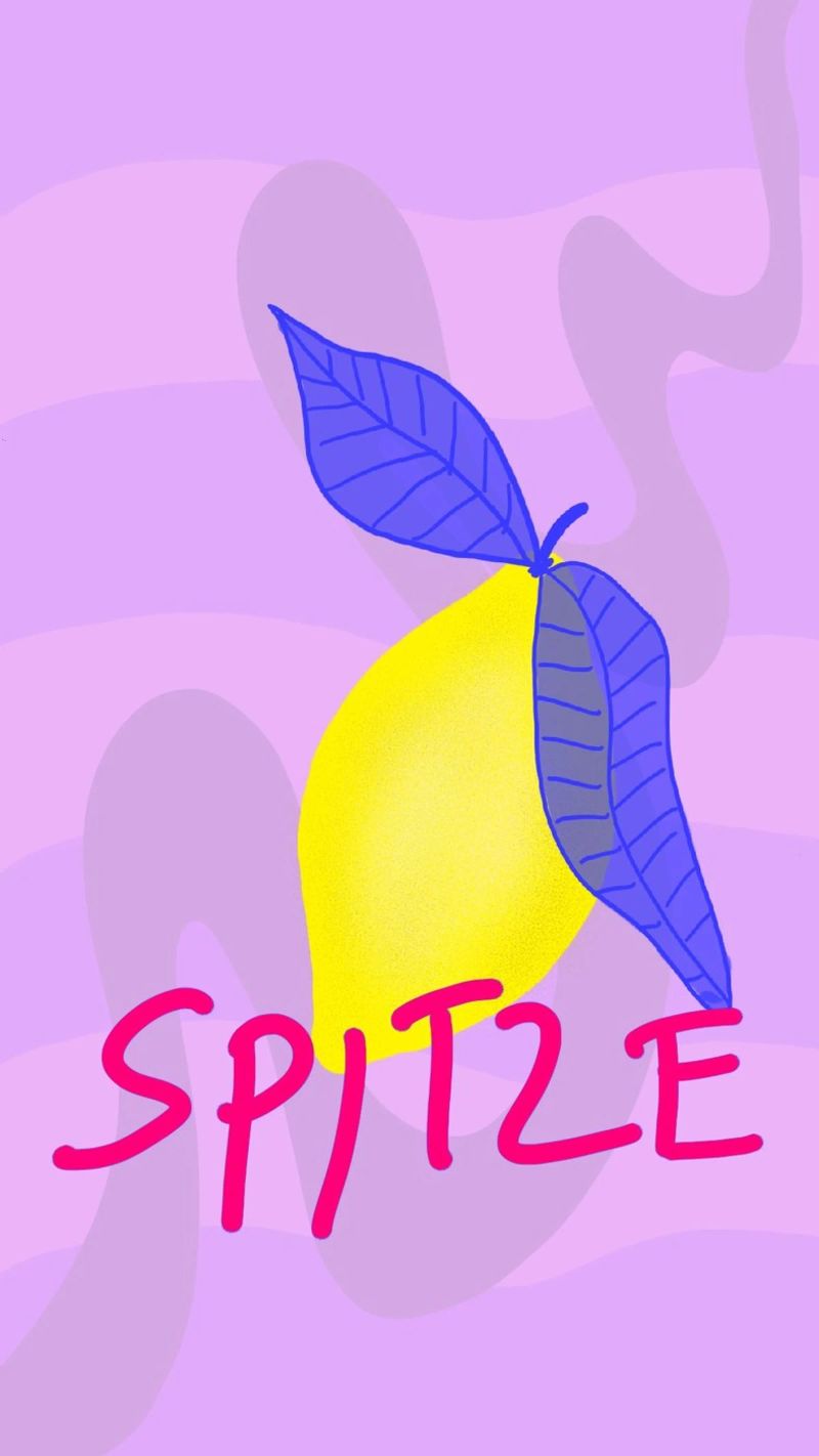 Spitzen Zitrone - pinke Schrift plexiglass da wee-design