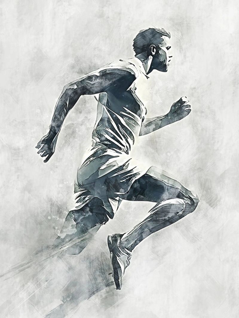 Running art poster de Mateo