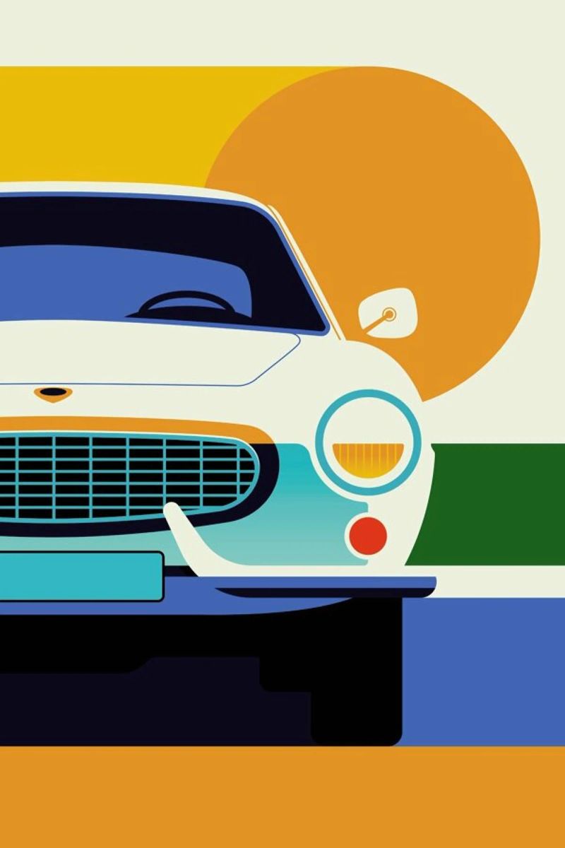 Volvo P1800 Front poster de Bo Lundberg