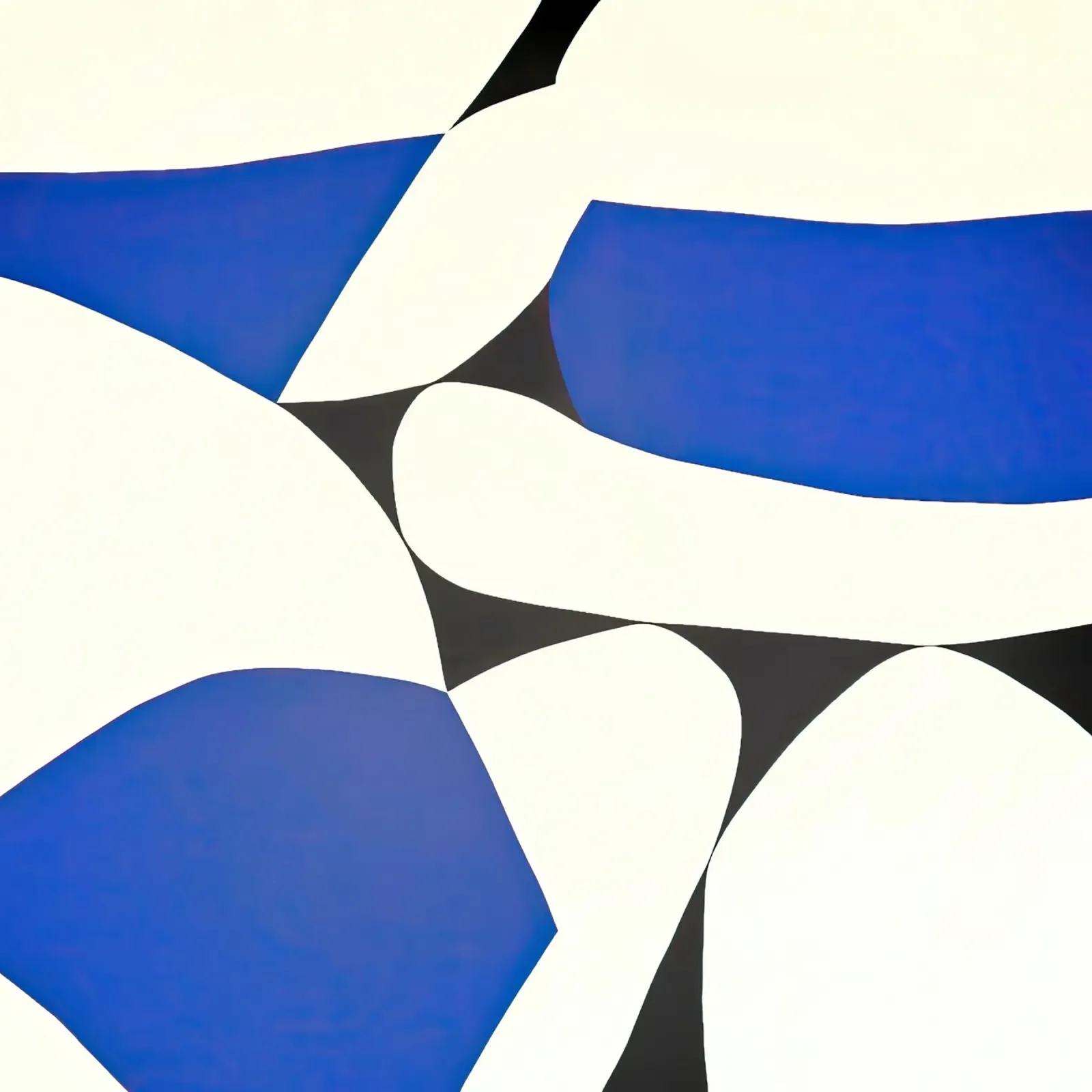 Audace composizione astratta in blu e nero pellicola backlit da Artbyvo