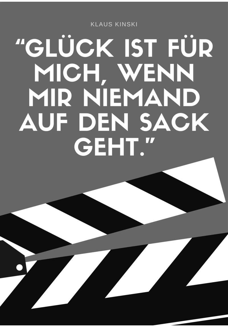 GLÜCK IST FÜR MICH Poster von Einfach Uebel