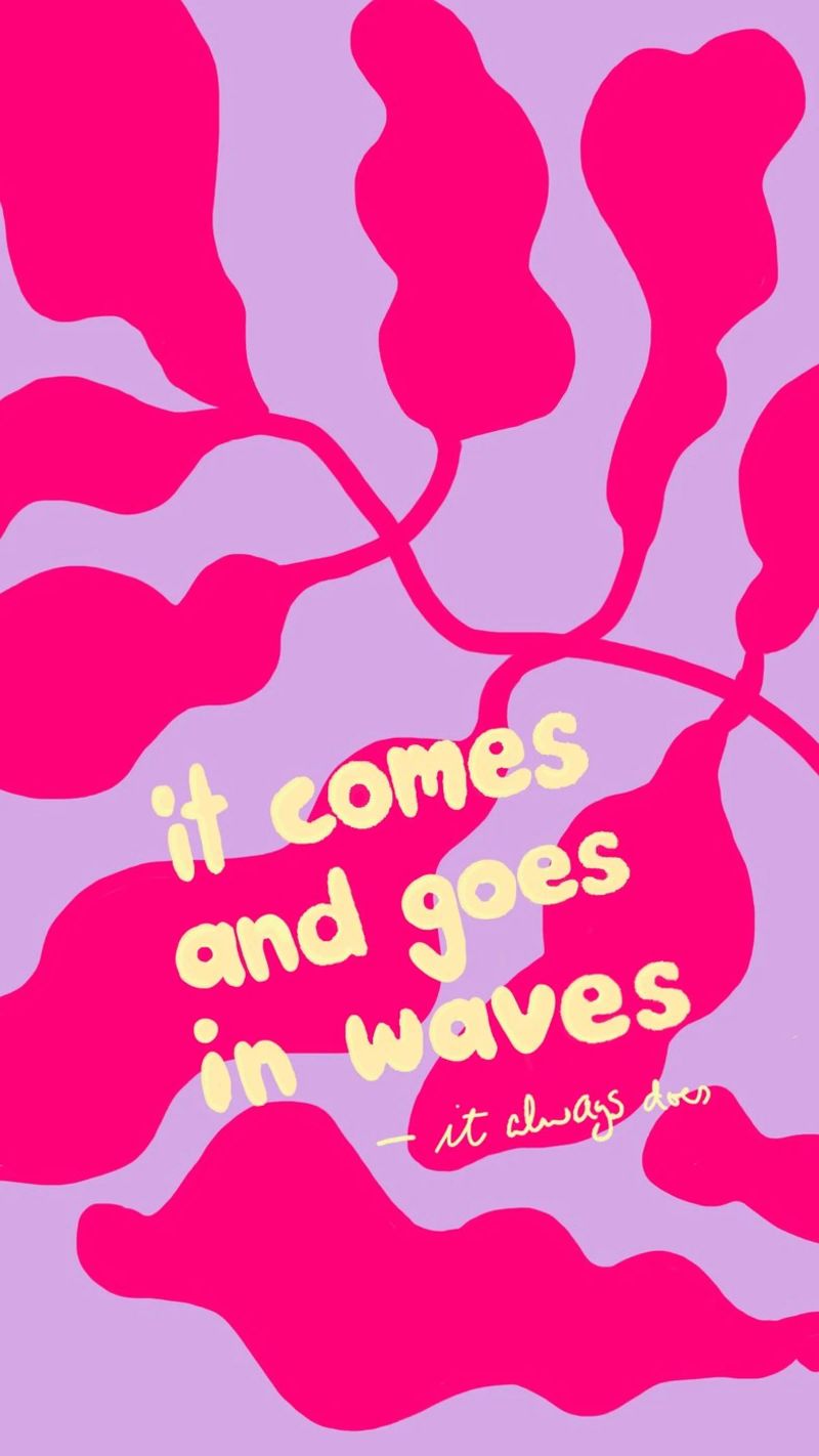 It Comes and Goes in Waves canvas by wee-design