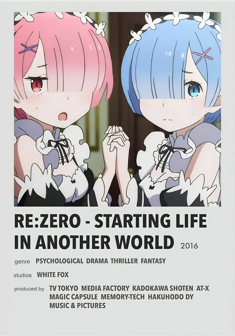 RE ZERO - STARTING LIFE IN ANOTHER WORLD  2016 pellicola backlit da Totoya