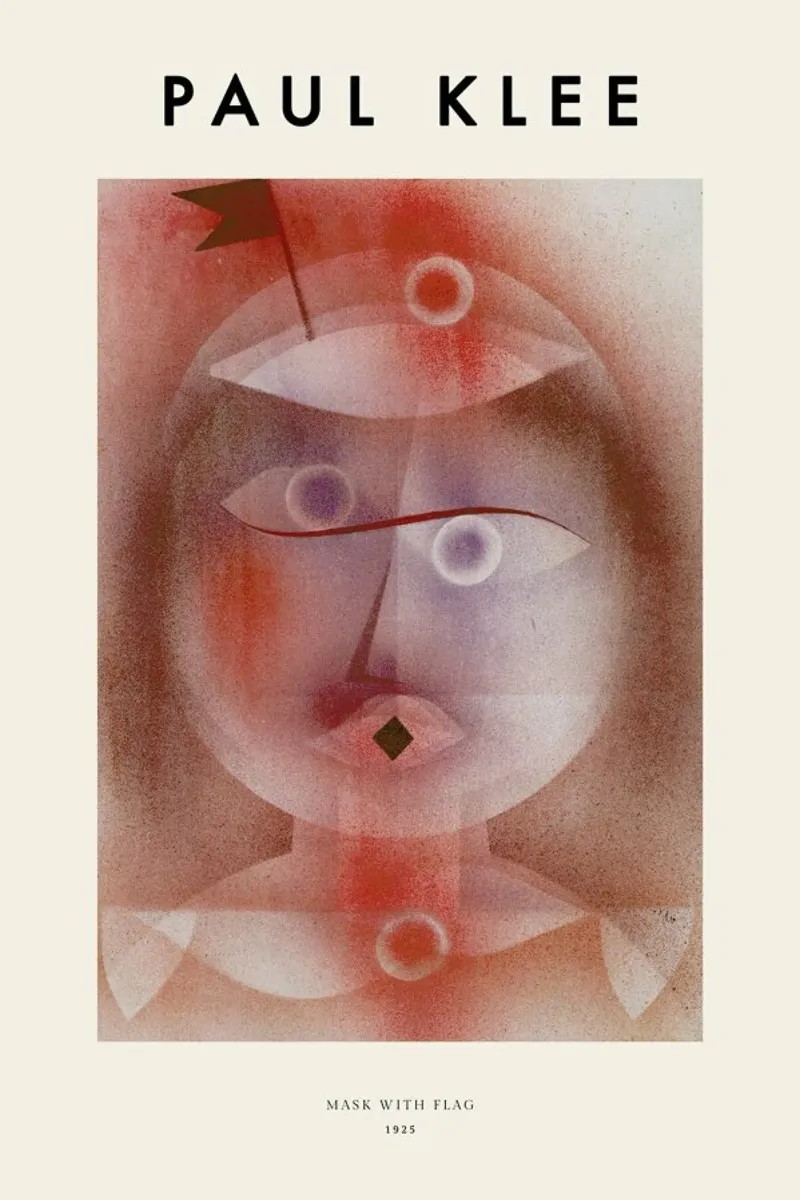 Klee - Mask with Flag plexiglass da ARTOTHEK