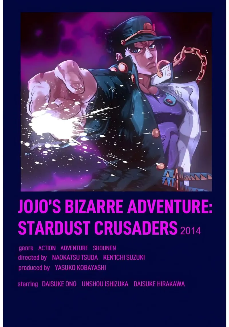 JOJO'S BIZARRE ADVENTURE STARDUST CRUSADERS 2014 pellicola backlit da Totoya
