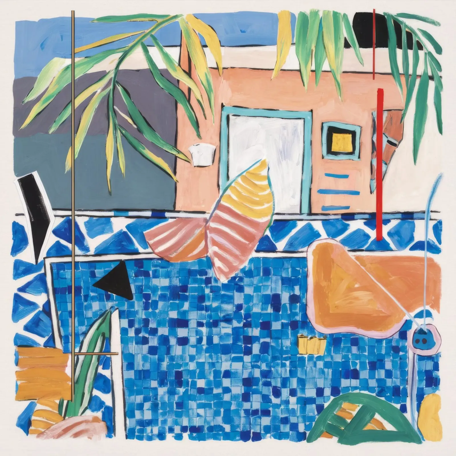 Tranquil Poolside Escape poster by Beach Palette