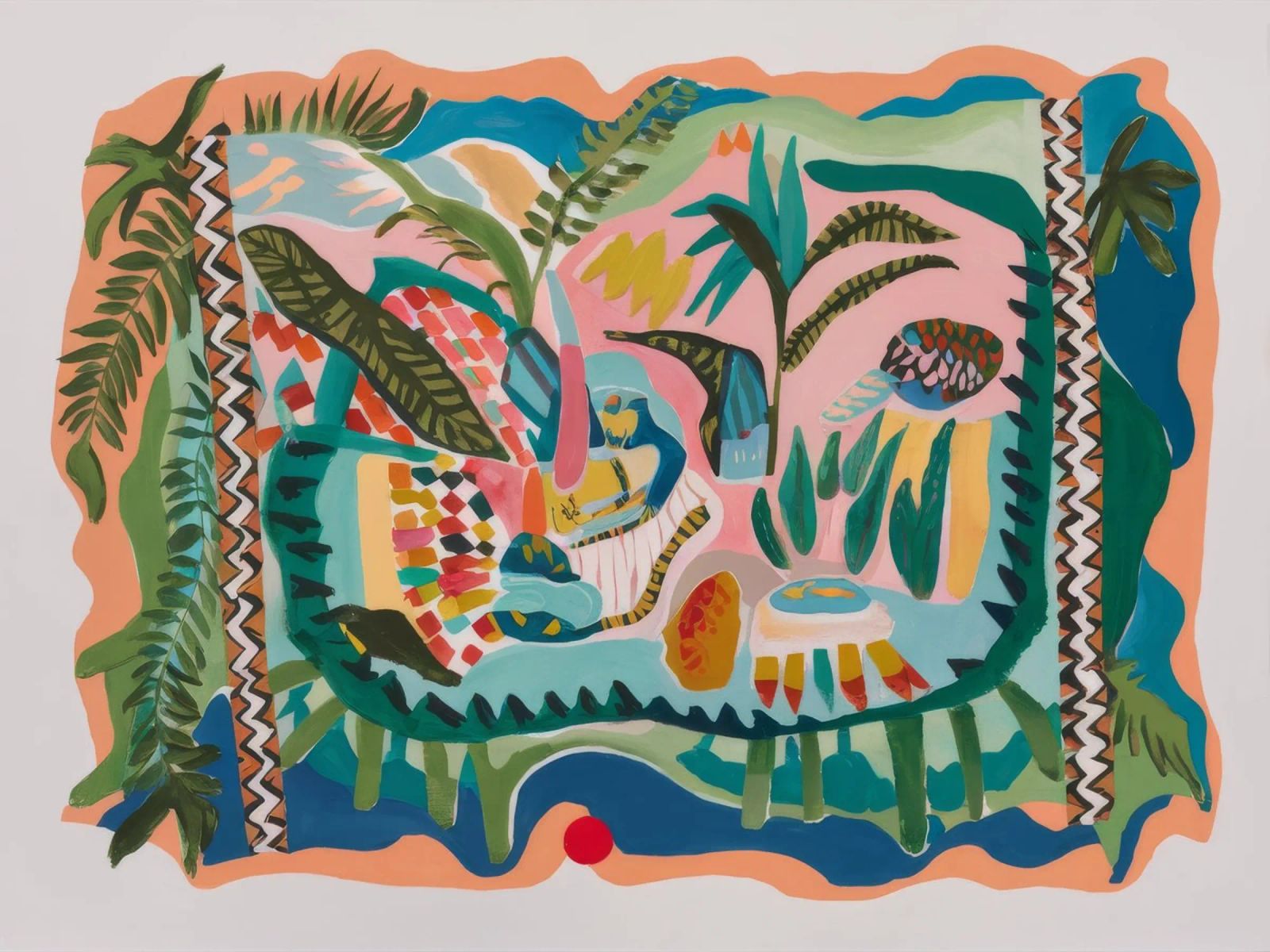 Retraite sur l'île enchantée poster de Beach Palette