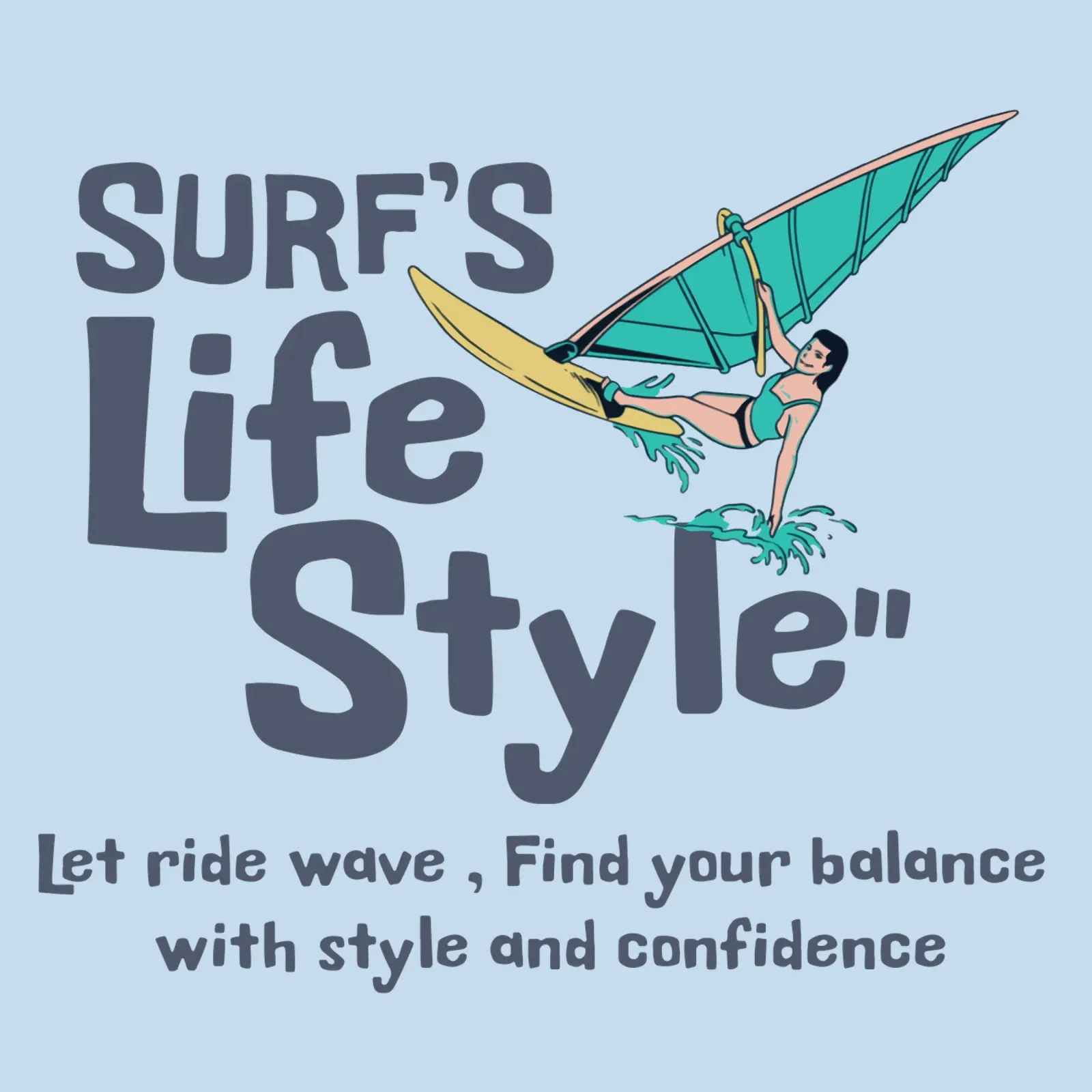 Stile di vita da surfista poster da Gunawan Rb