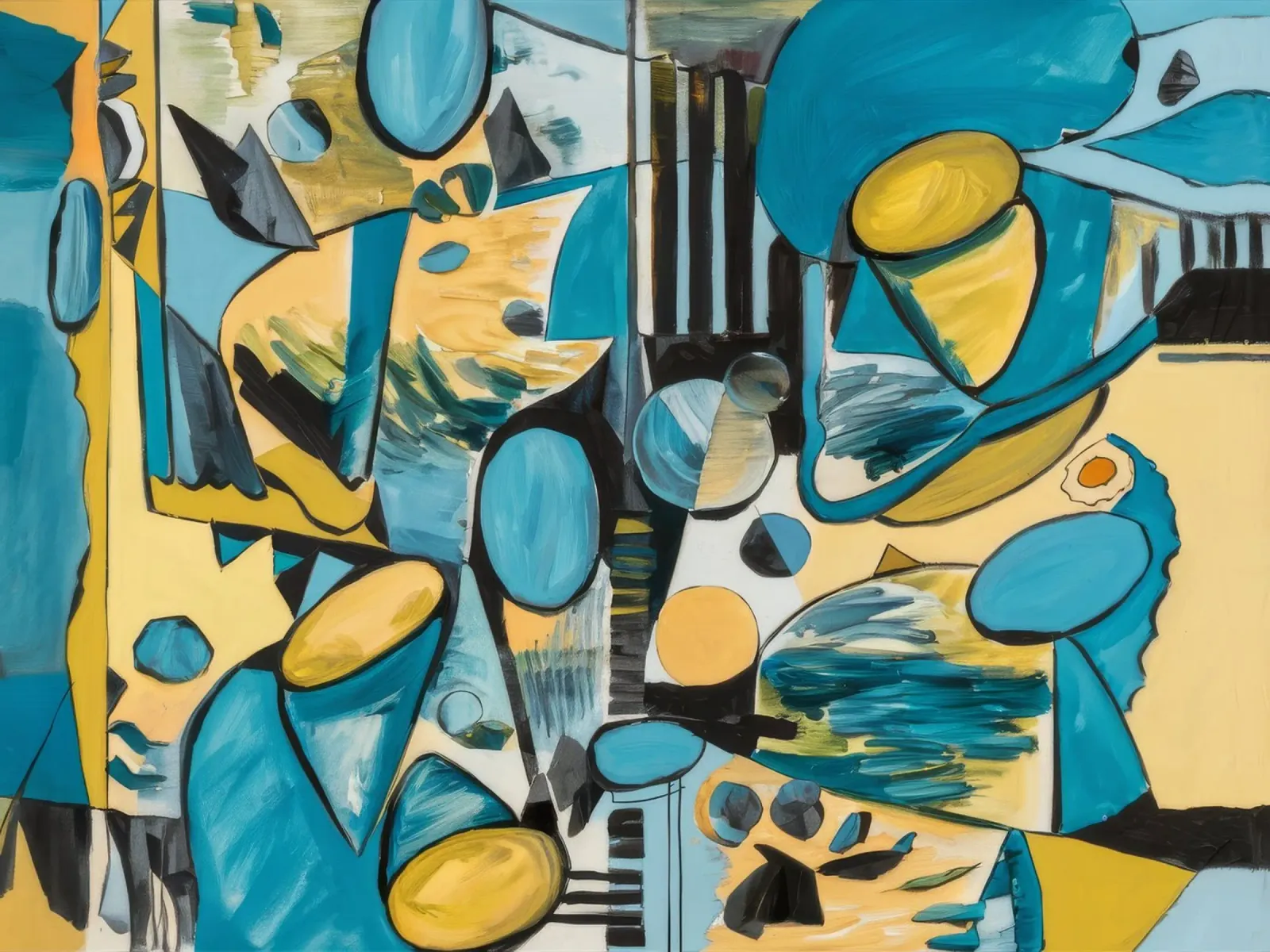 Fantasia di laguna azzurra poster con telaio in legno da Beach Palette