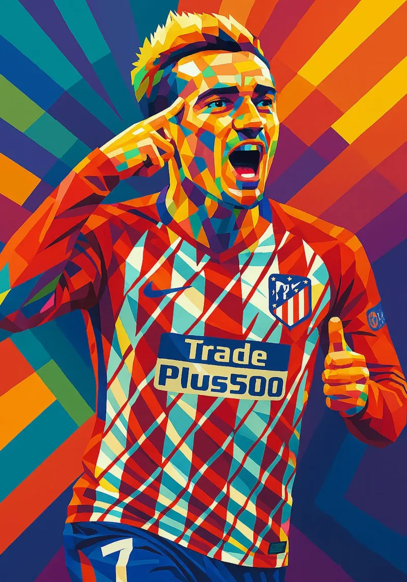 Antoine Griezmann pellicola backlit da HopeStudio
