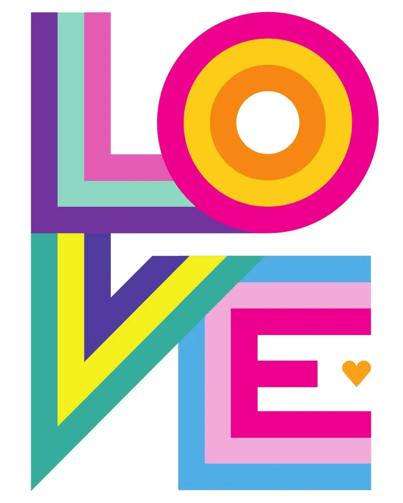 Amore colorato carta hahnemühle da Schuhmann Design