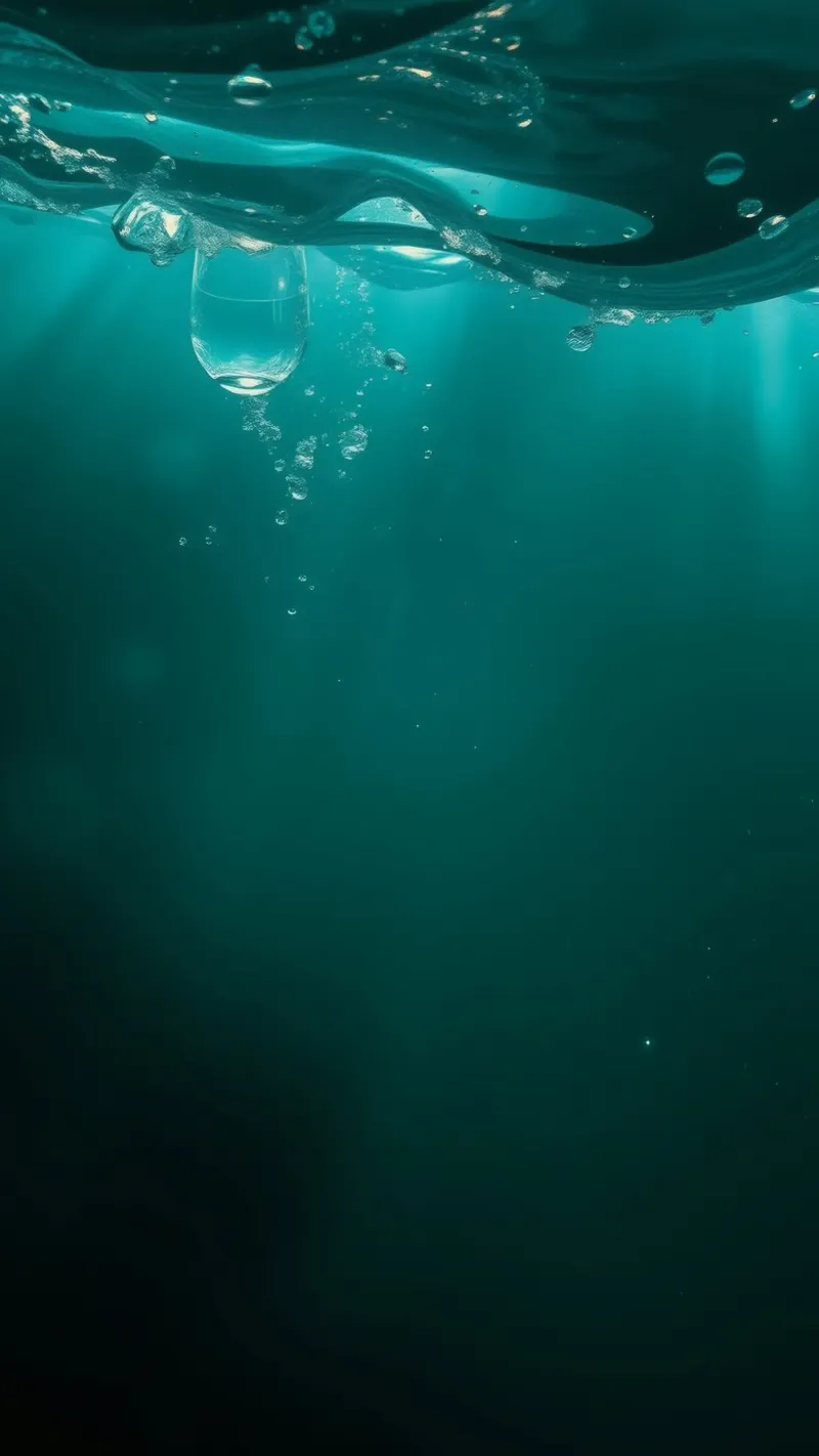 Explore the serenity of underwater tranquility canvas by DesignDoodle