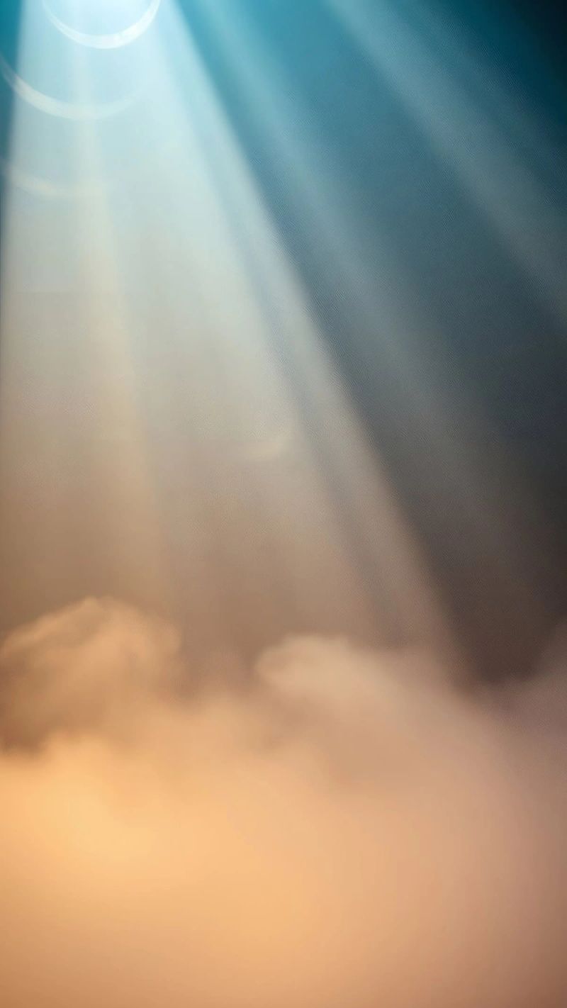 Soft abstract background with light ray piercing through fog canvas by DesignDoodle