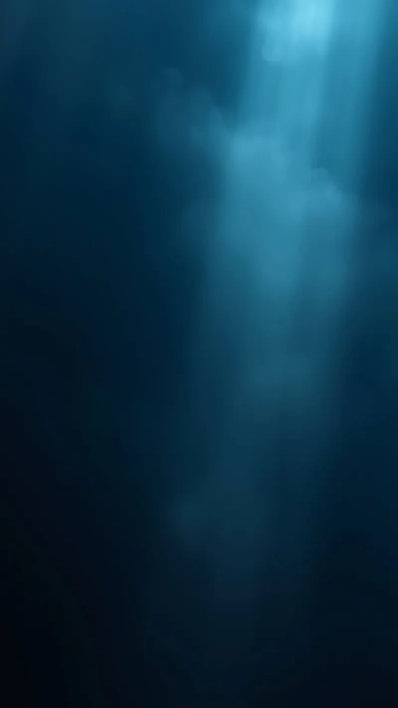 Disegno astratto subacqueo con toni blu tenui e fluidi pellicola backlit da DesignDoodle