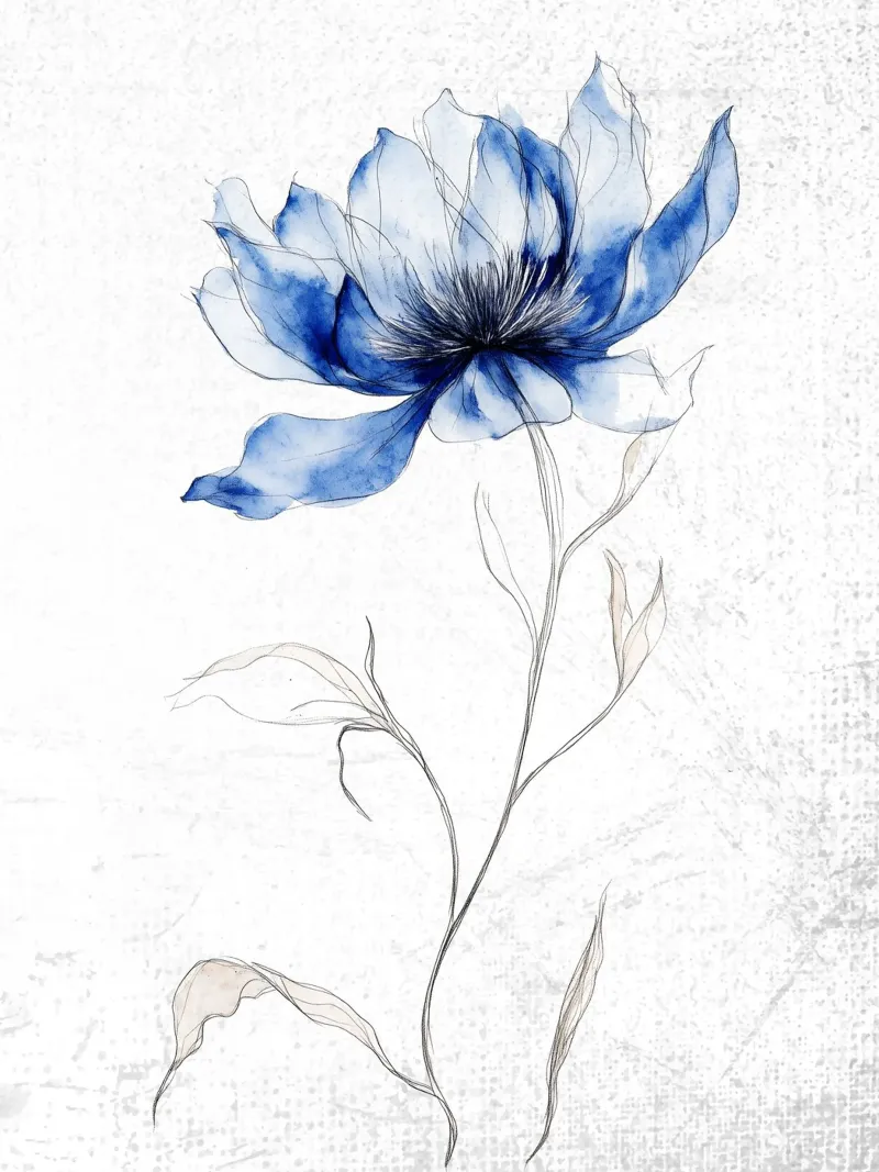Fiore blu uno pellicola backlit da LaylaOzHome