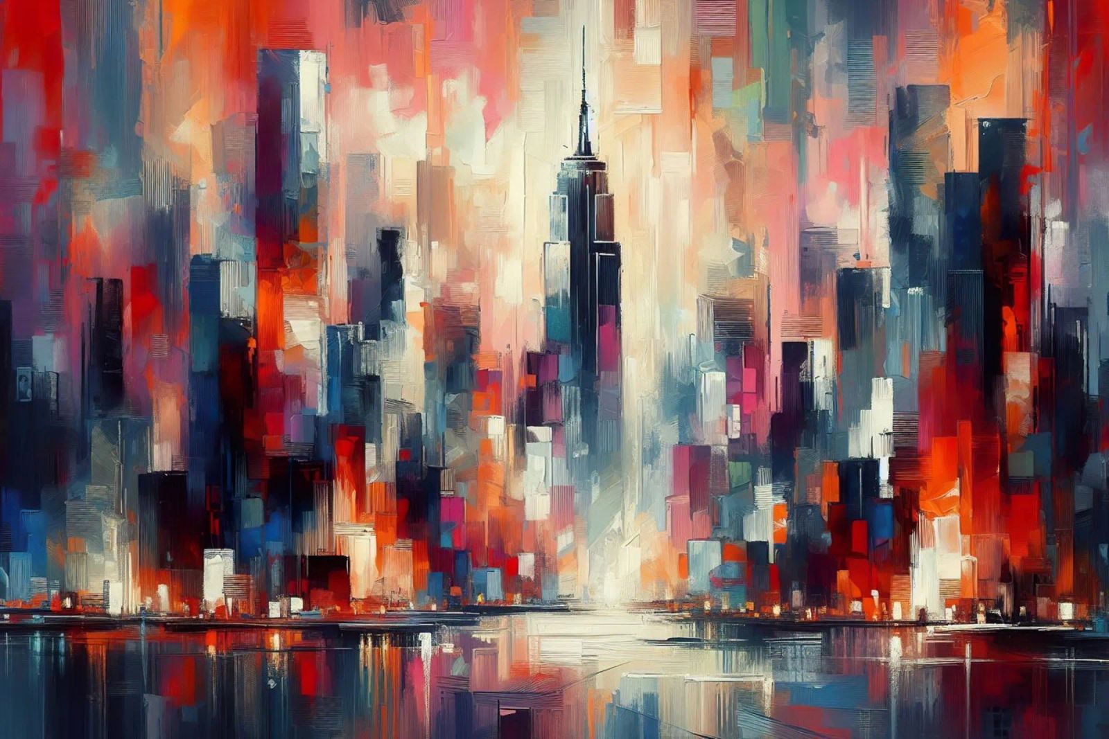 New York Poster von Point and Art