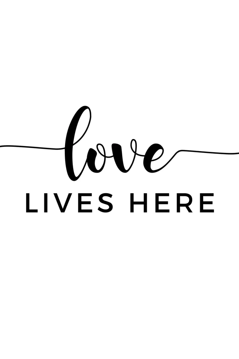 L'amore vive qui carta hahnemühle da Shark Printables