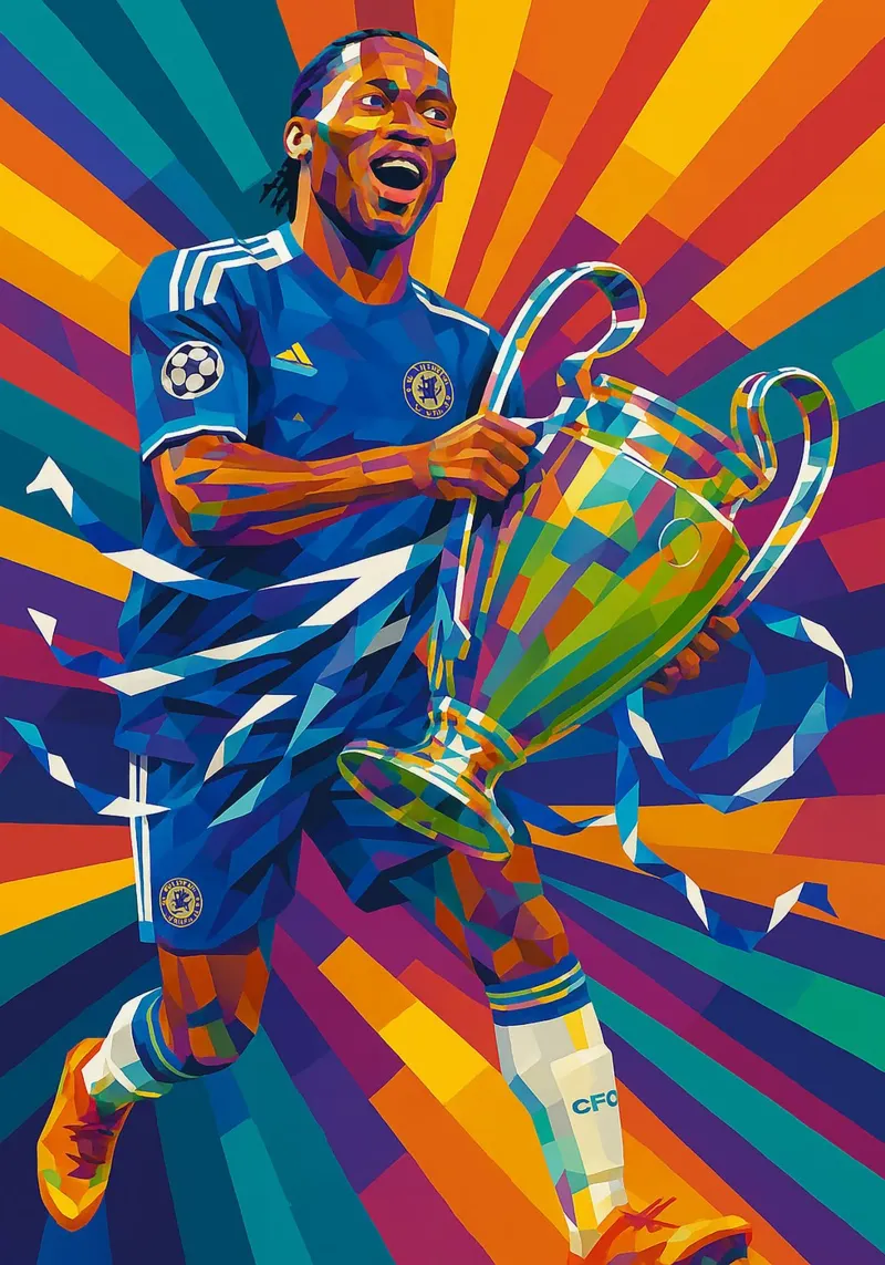 Didier Drogba pellicola backlit da HopeStudio