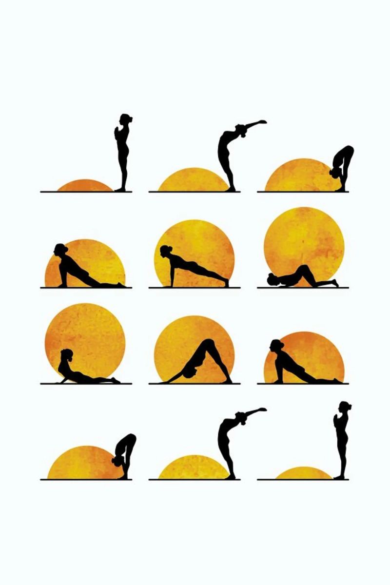 Yoga Sun poster van Kubistika