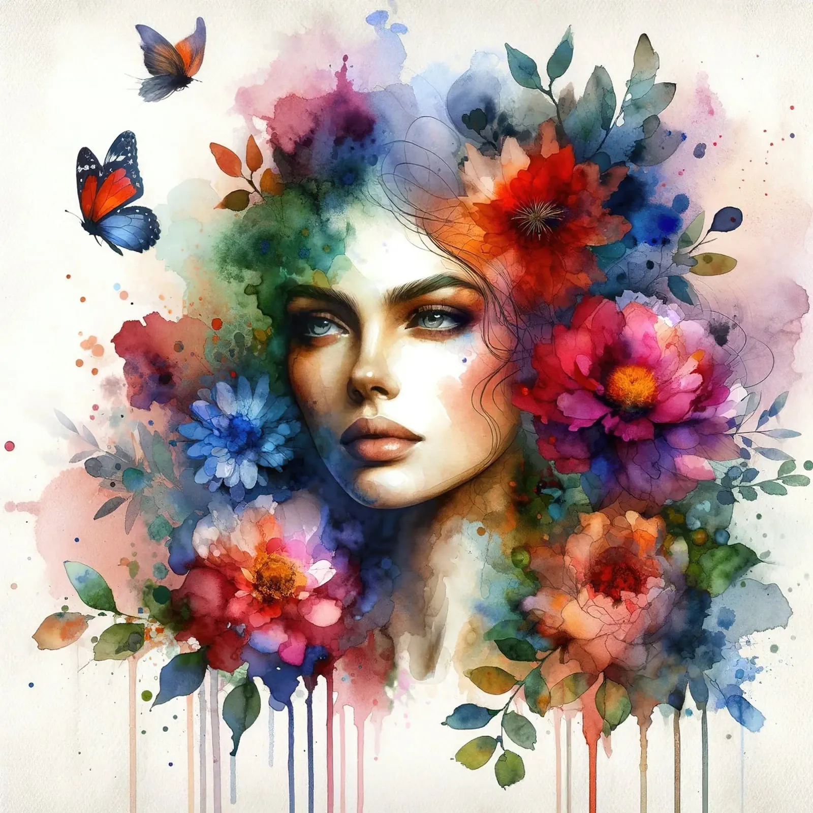 Ritratto floreale etereo pellicola backlit da Chromatic Fusion Studio