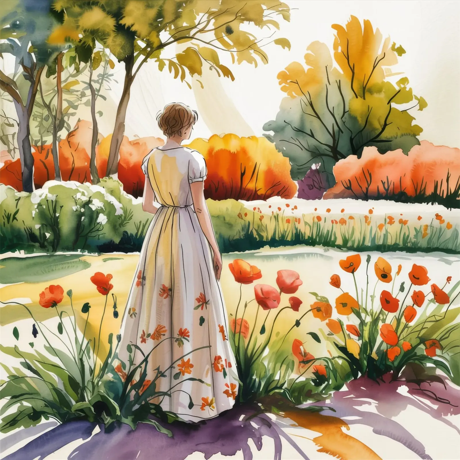 Giardino autunnale di grazia poster da Murni Strokes