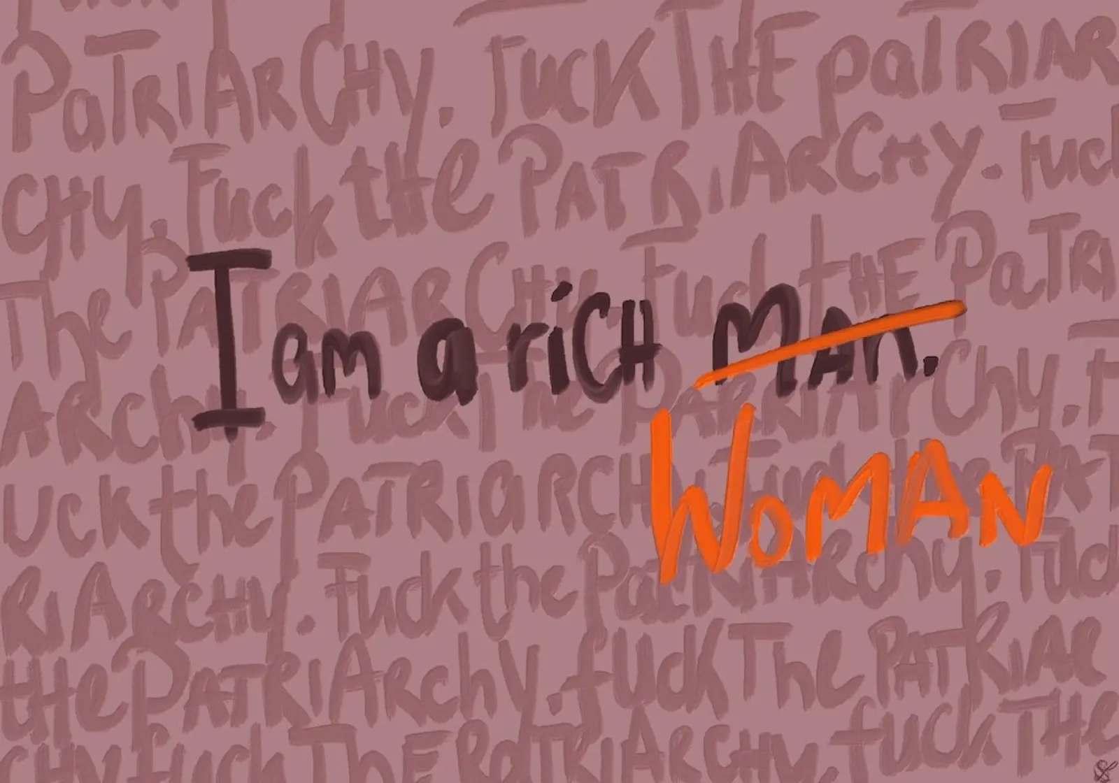 F*** The Patriarchy pellicola backlit da kind thoughts to paper
