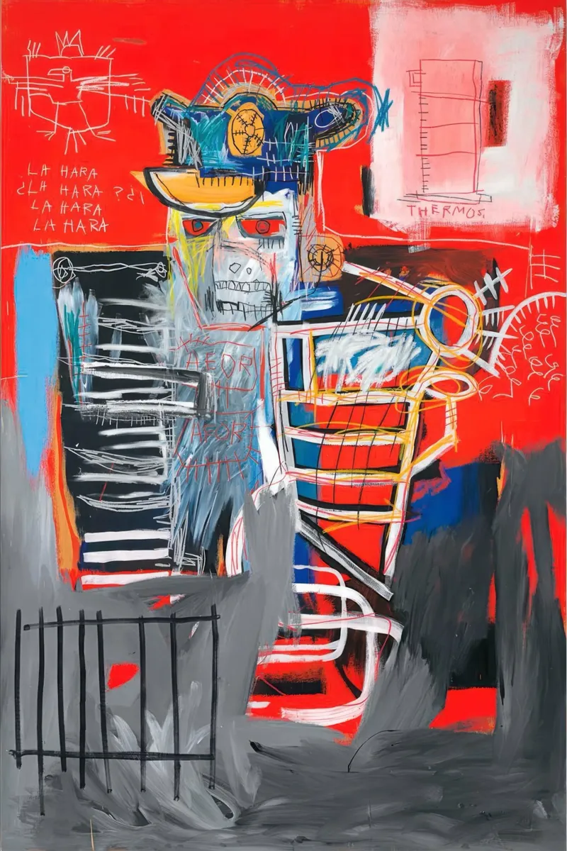 Basquiat La Hara Print | Neo-Expressionist Iconic Art metacrilato de NorwesClub