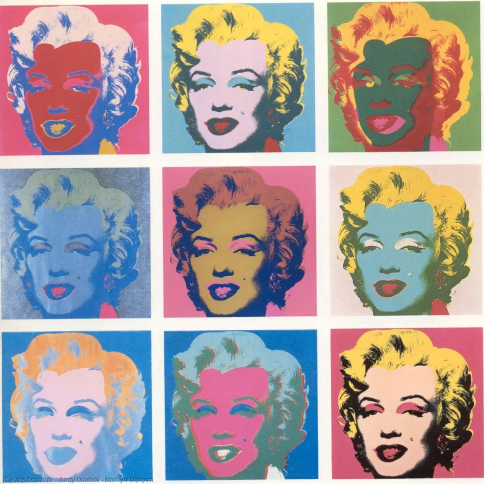 Andy Warhol Marilyn Monroe | Ikonische Pop Art Druck Leinwand von NorwesClub