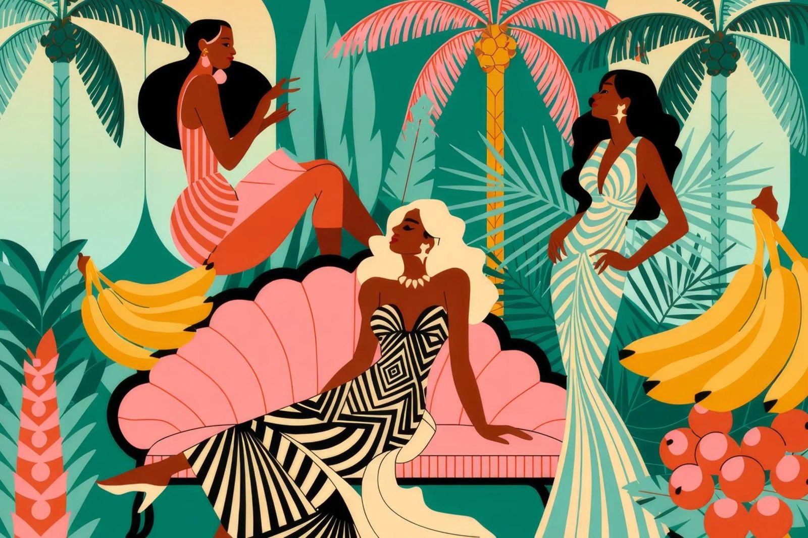 Exotic Dance poster by Murni Strokes