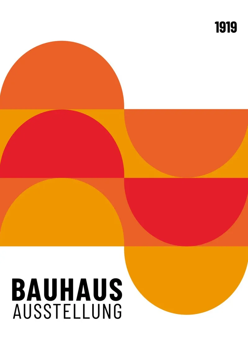 Bauhaus Geometrisch Abstract | Iconisch Modern Ontwerp hahnemühle van NorwesClub