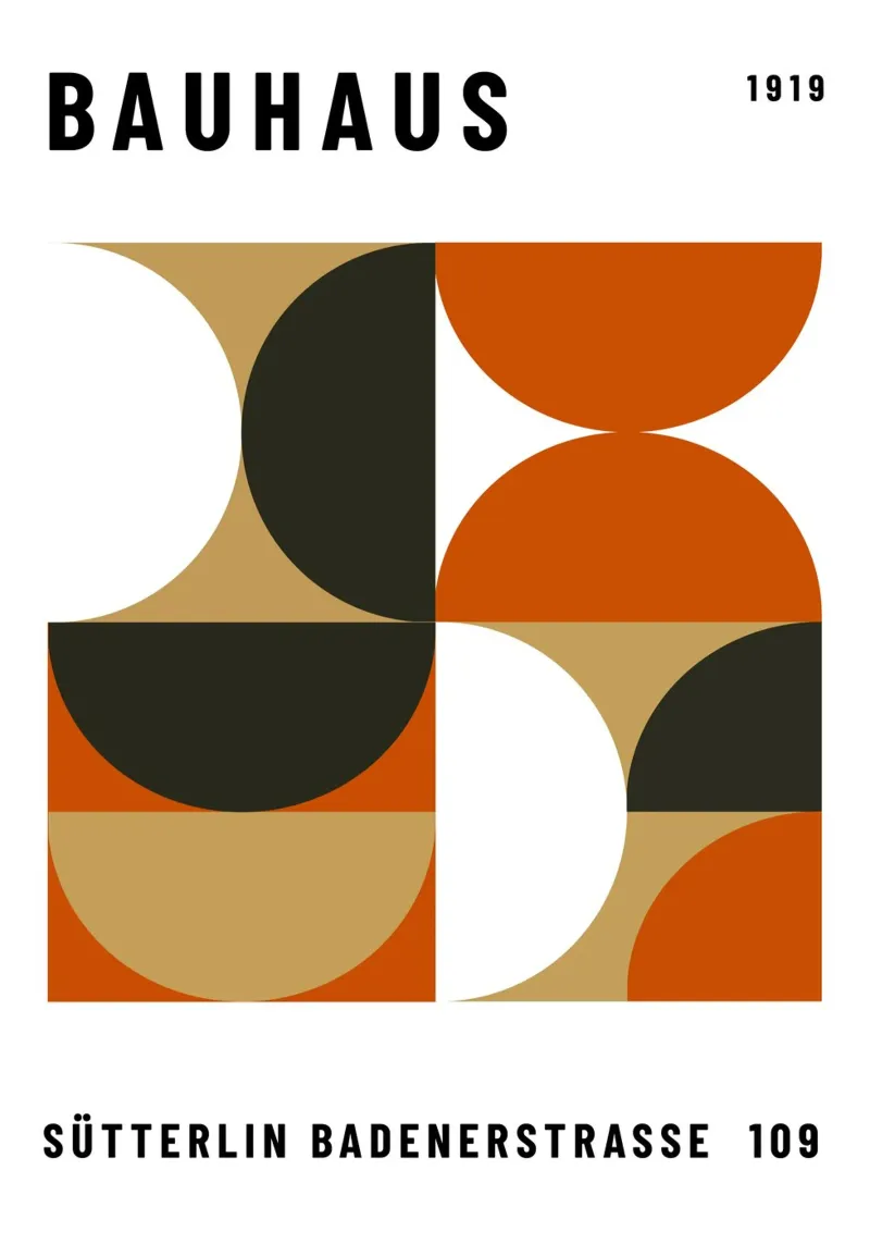 Bauhaus Geometric Pattern | Abstract Design Print placa de forex de NorwesClub