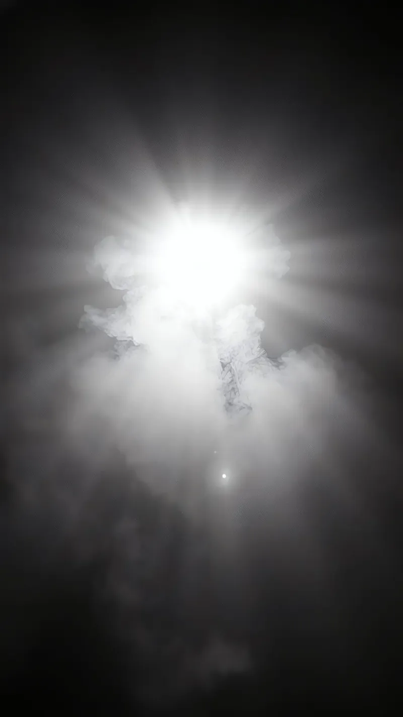 Bright sunlight breaking through clouds creates a stunning canvas by DesignDoodle