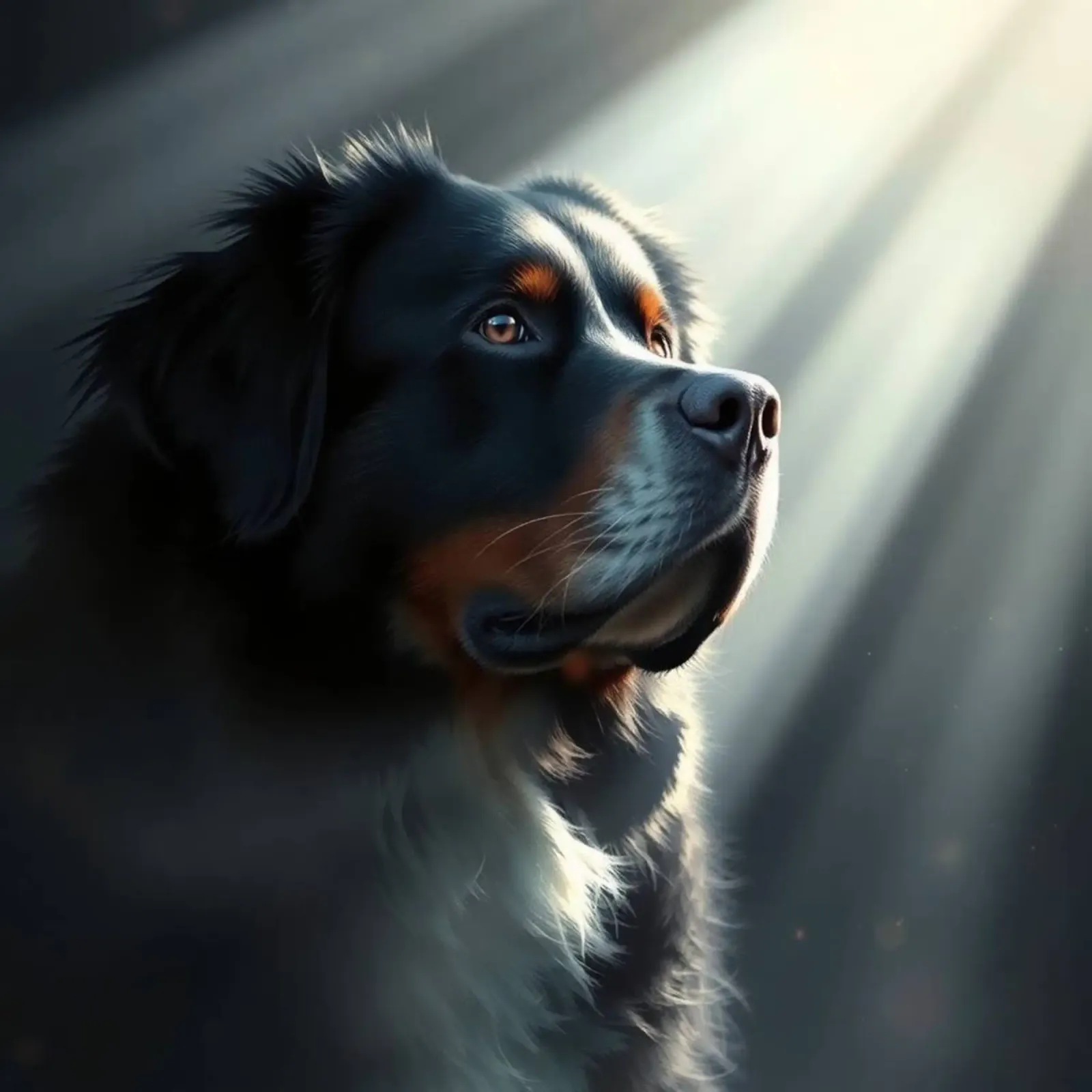 Bellissimo cane da montagna bernese poster con telaio in alluminio da Yumis.Beargang.and.Me