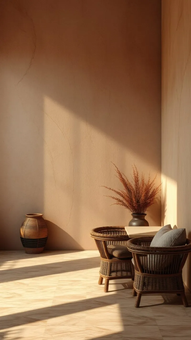 Camera elegante e rilassante con interni minimalisti pellicola backlit da DesignDoodle