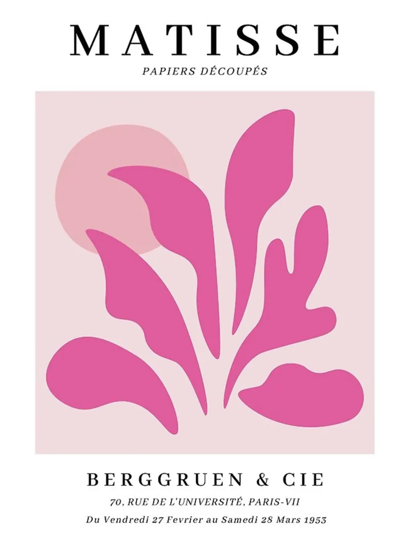 Matisse - Fiore rosa pellicola backlit da Perdana shop