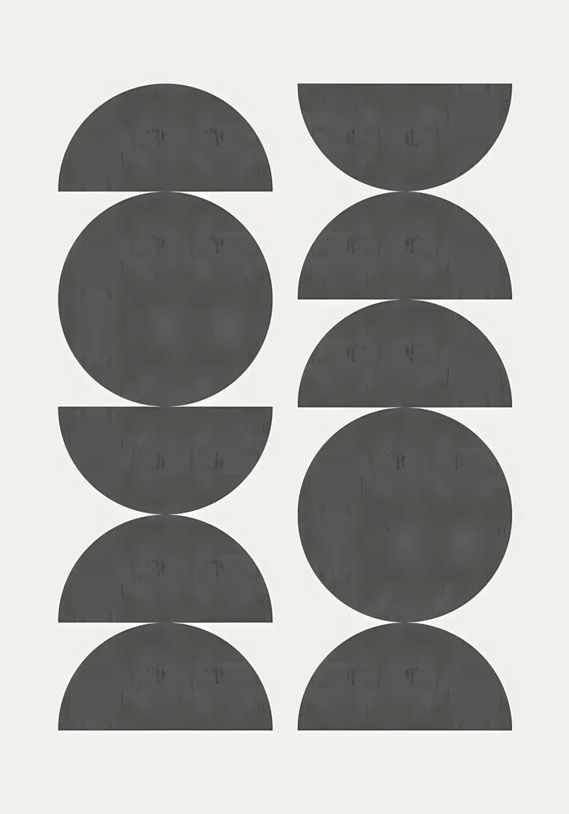 Minimalistische poster backlit folie van Purrfect Whiskers Art