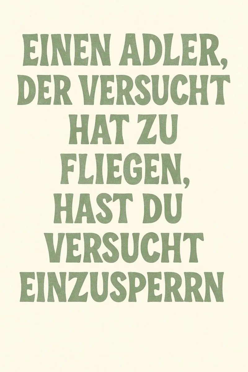 Freier Adler poster van Trash TV Quotes